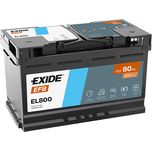 Exide 115 EFB Car Battery 80Ah EL800